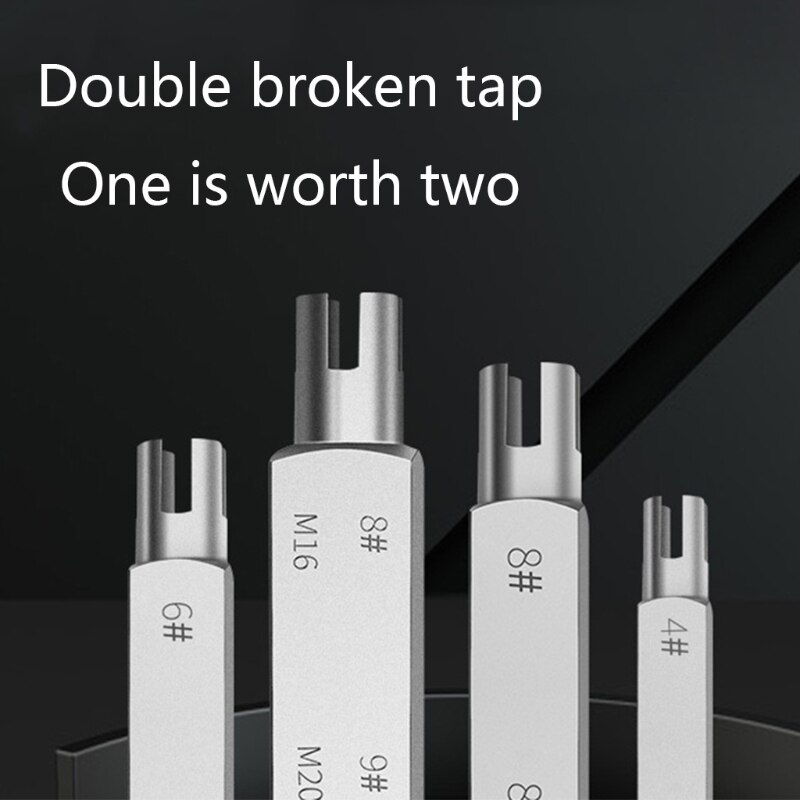 Hexagonal Double-head Broken Tap Extractor Easy Out Wire Screw Damaged Nut Bolt Remover Tool
