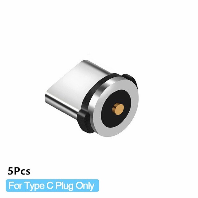 Magnetische Plug Micro Usb Type C Magneet Connector Magnetische Oplaadkabel Adapter Mobiele Telefoon Stof Stekkers: 5pcs type c plug