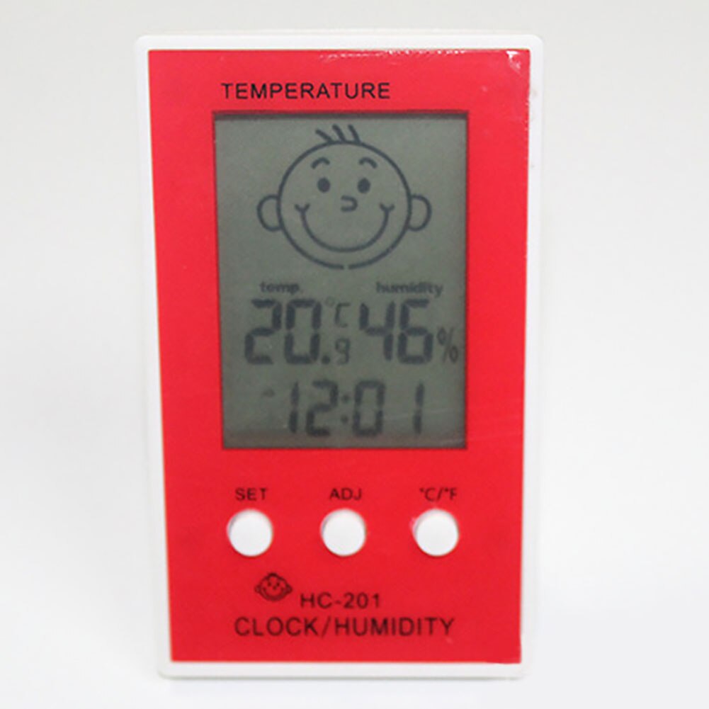 Hygrometer Thermometer Digital Clock Humidity Meter Indoor Outdoor Accurate Home LCD Display Baby Smile