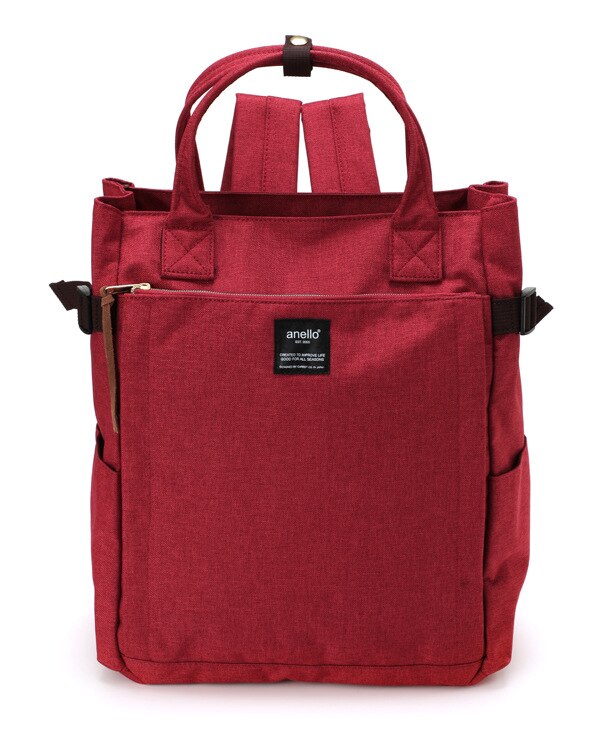 Zaino da donna stile giapponese anello zaino per Laptop 15.6 di grande capacità Design multi-tasca per zainetto per ragazze adolescente Mochila: Red