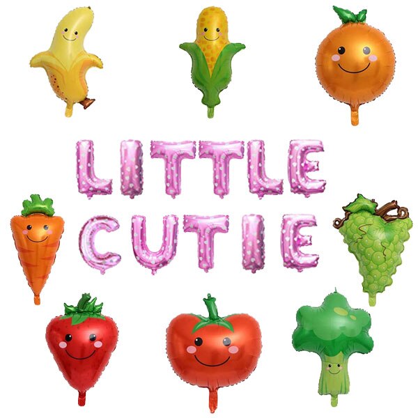 Little Cutie Babyparty-Deko – Banner & Girlande Im Orangen-Thema, 203 Cm Breite, Mit 8 Clementinen-Motiven
