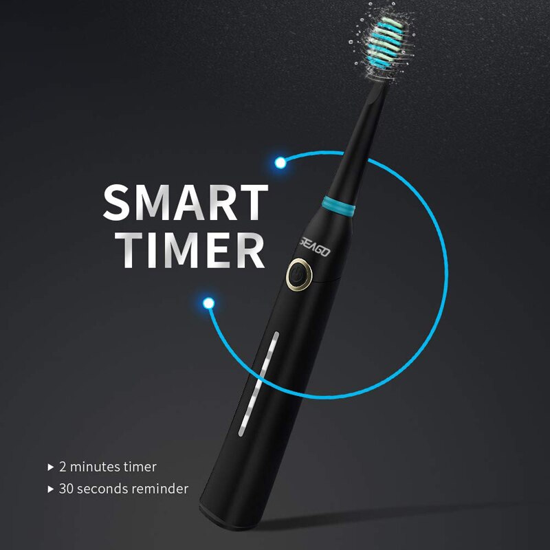 Seago SG-958 Elektrische Tandenborstel 40000 Keer Ultra Sonic Trillingen/Min 5 Modi 25 Dagen Stand-By Tijd IPX7 waterdichte Smart Timer