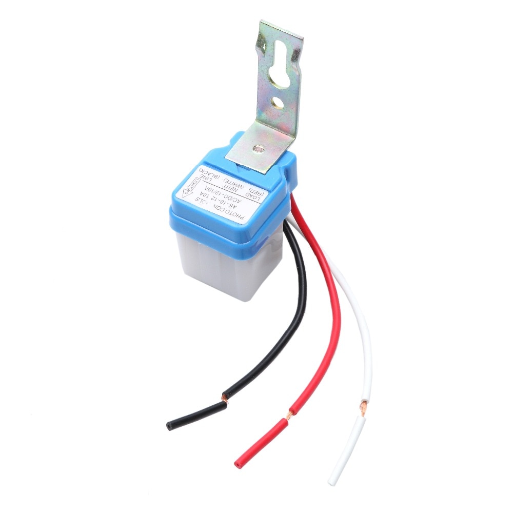 Interrupteur photocellule automatique, 1 pièce, 12V/24V/110V/220V, 50-60Hz, 10a