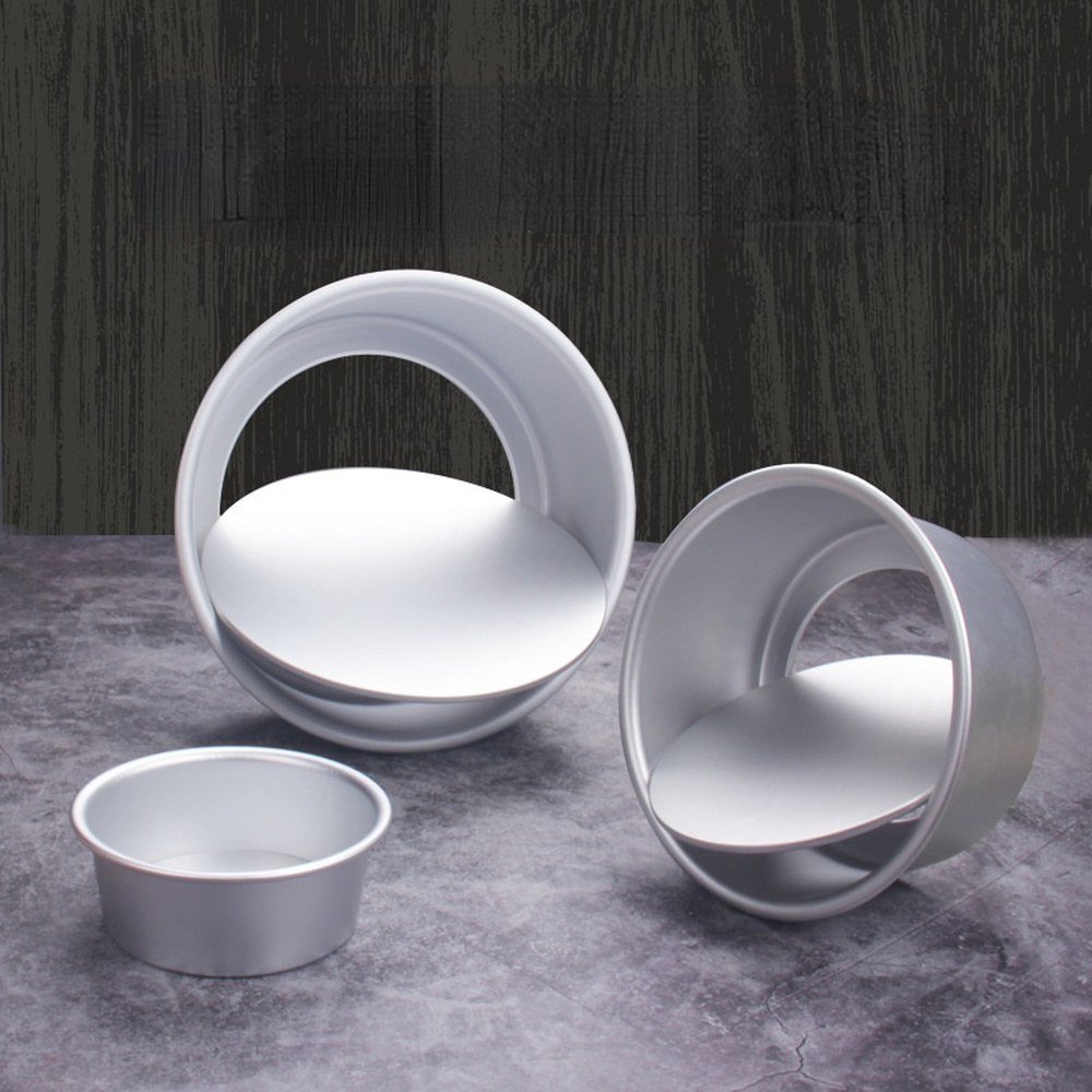 4/6/8 Inch Anode Cake Mould Removable Bottom Mold Baking Tool Baking Dish Baking Mould Pan Pattern Bakeware Tools