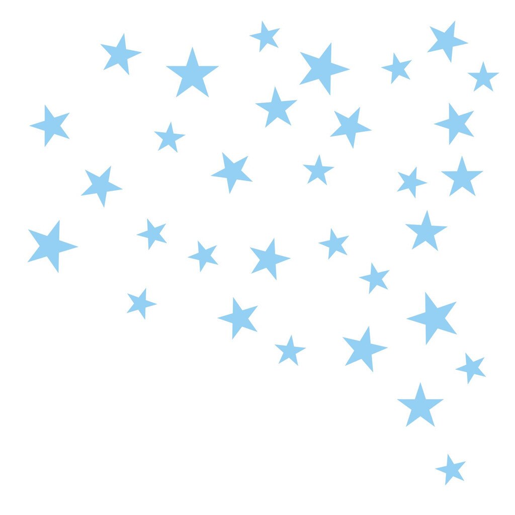 Cartoon Starry Wall Stickers For Kids Rooms Home Decor Little Stars Wall Decals Baby Nursery Diy Art Mural Wall Sticker