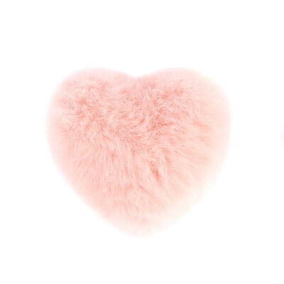 Drap de lit en peluche avec griffe de lapin, 4 pièces, housse de couette, bretelles, bretelles, couvre-matelas, antidérapant, attaches de couette: Pink heart shape