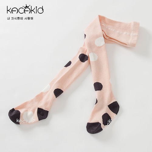 frühling Herbst Strumpfhosen Für Mädchen Baumwolle freundlicher Strumpfhosen Karikatur Gedruckt Strümpfe Strumpfhosen lässig Niedlichen freundlicher Kleidung: rosa dots / 1-3Y