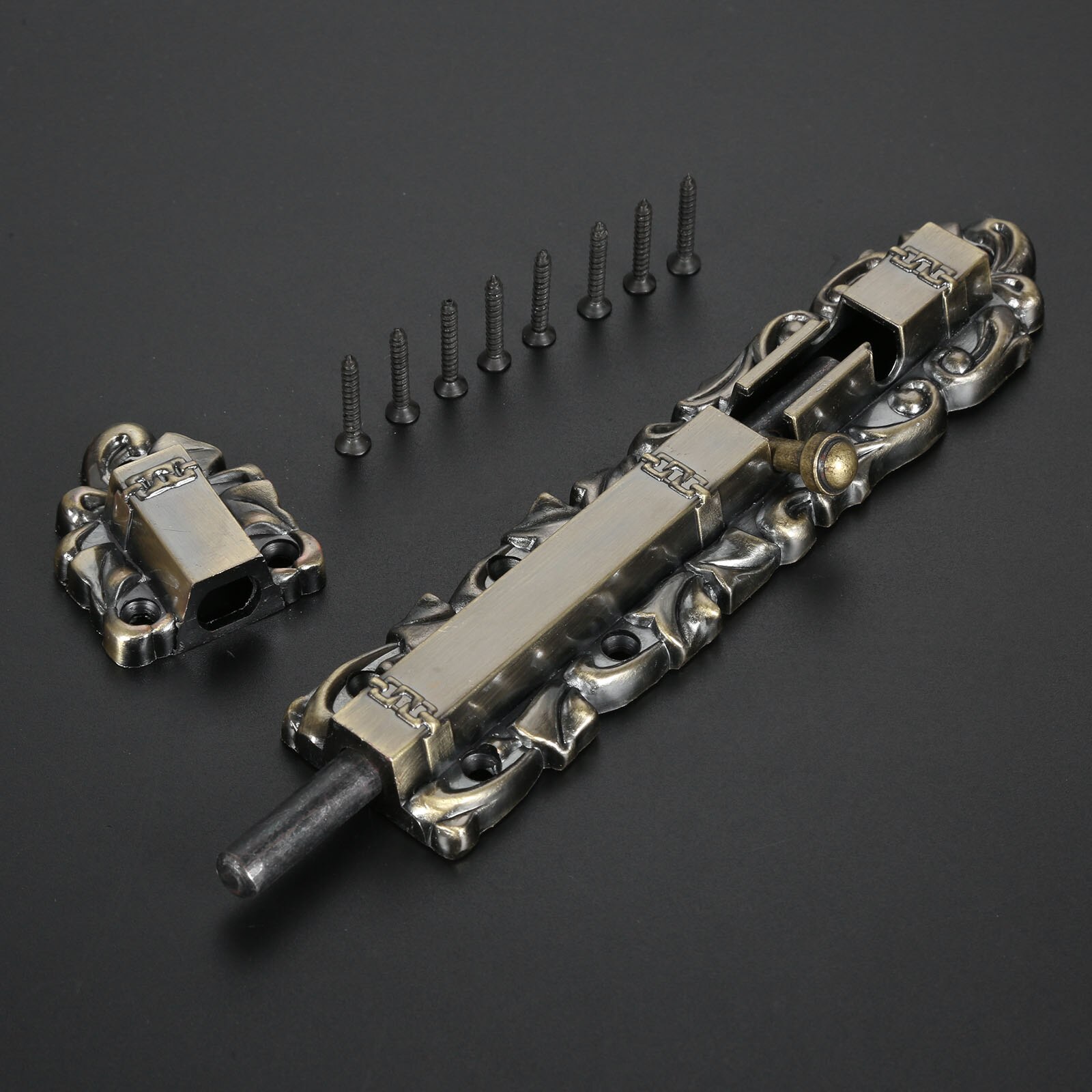 Door Bolt w/screw Antique Bronze/Copper Gate Latch Alloy Classical European Retro Decor Wood/Metal Doors Window Pin 150-250mm: Medium Antique Bronz