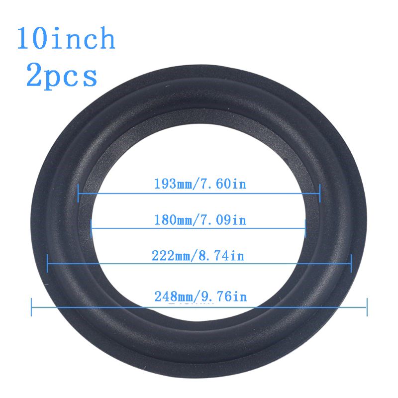 4/5/6.5/8/10/12 "Elastische Rubberen Ring Speaker Surround Reparatie Schuim Woofer rand 95AF: Diameter 10 inch