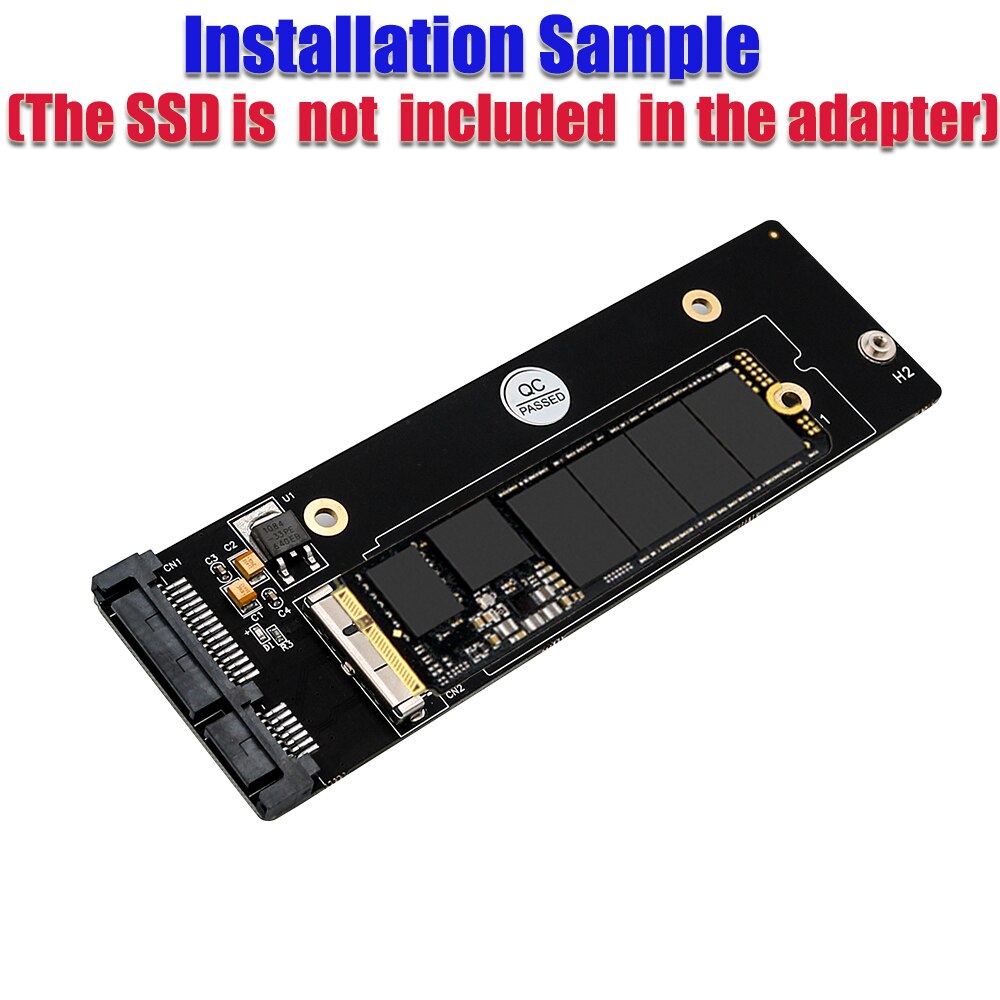 18pin+8pin SSD to 2.5inch SATA Adapter Card HDD Hard Disk Drive for Macbook Air /Pro Retina Model A1465 A1466 Desktop