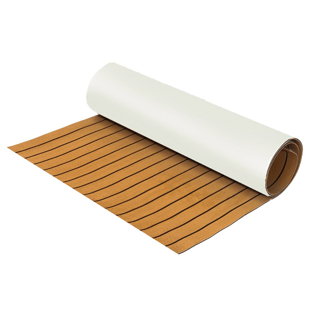 Mousse autocollante en teck pour bateau | 2400*600*6mm plaque de terrasse pour Yacht, en mousse EVA, accessoires de bateau antidérapants Marine: Yellow
