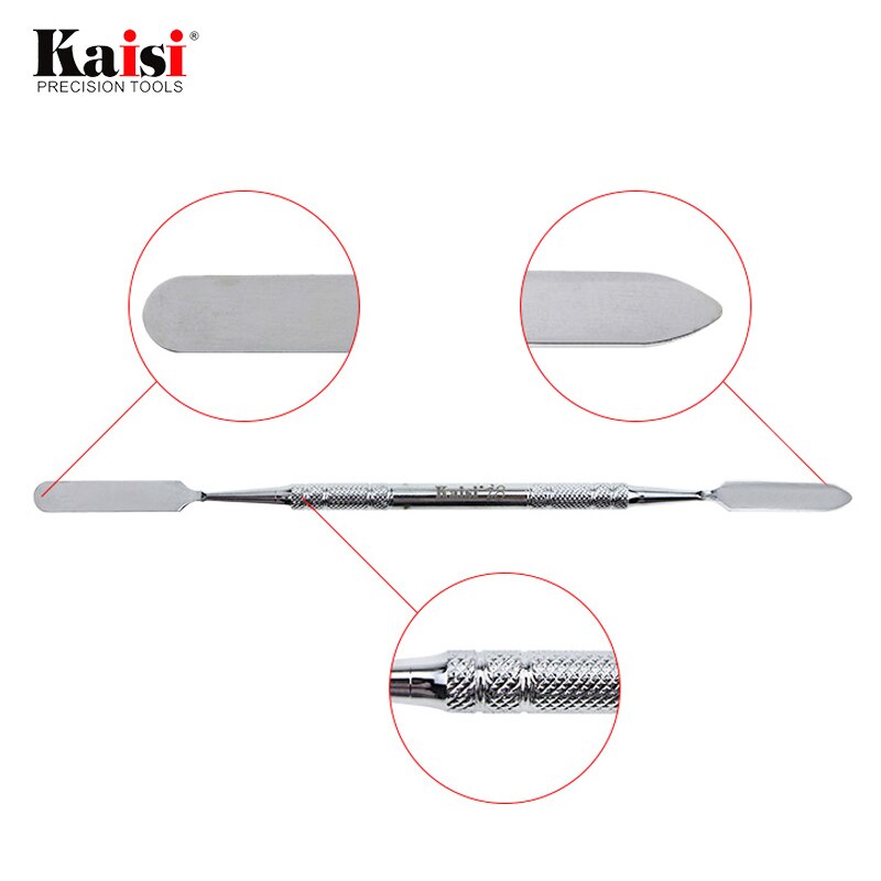Le pied de biche à double extrémité de précision Kais i8 est utilisé pour les outils à main requis pour démonter la tablette de téléphone portable pendant la maintenance