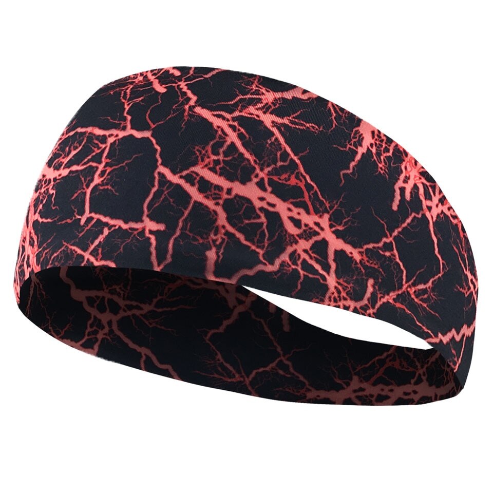 Coole sporthoofdband yoga hoofdband hoofddeksel sport fitness hoofdband haarbanden voor mannen en vrouwen: Rood