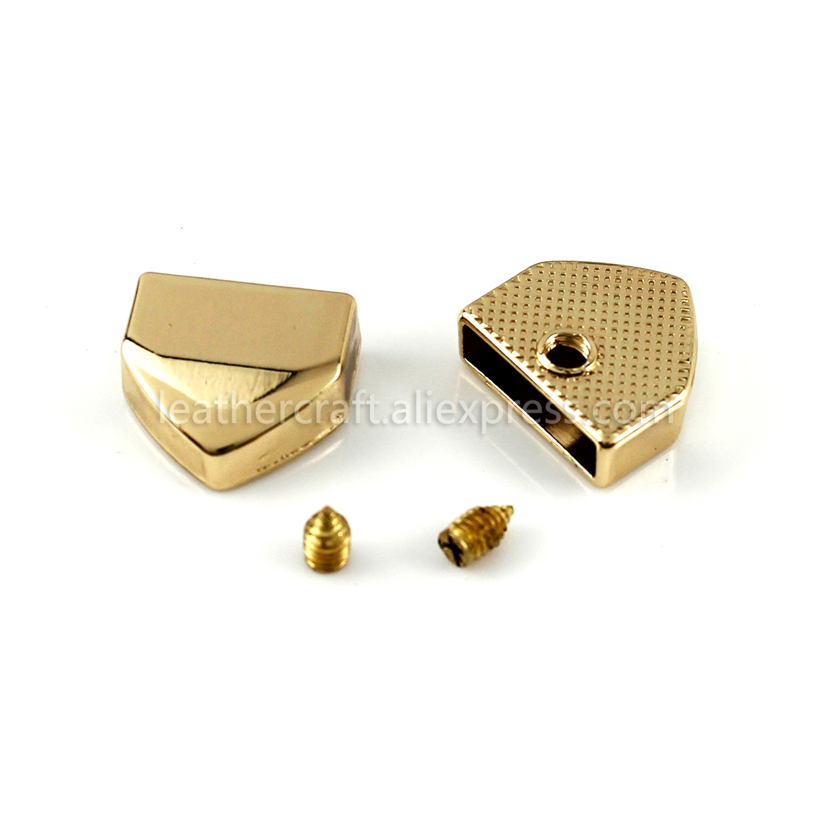 10pcs Metal Zipper Stopper Zipper Tail Clip Stop Tail Plug Head with Screw DIY bag Leather Hardware Leather Craft 13mm(1/2"): Lightgold