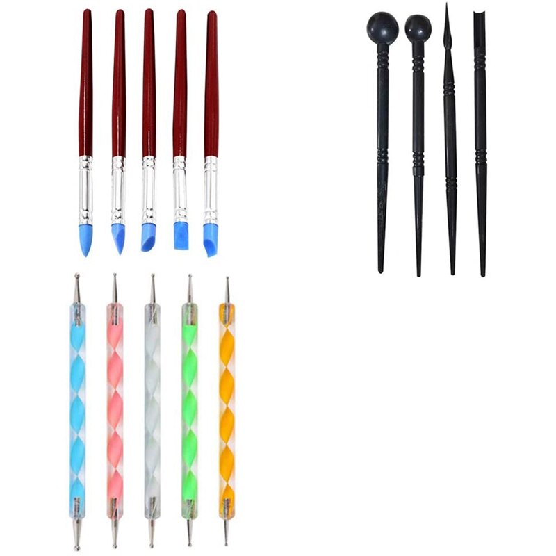 Mandala Dotting Tools Stencil Set Paint Brushes an... – Vicedeal