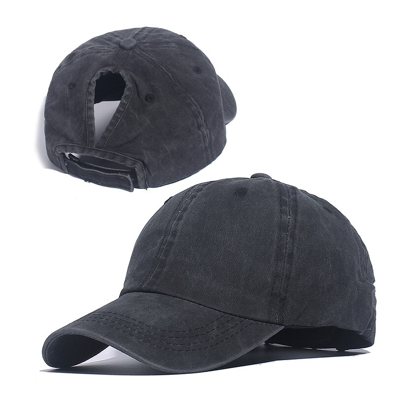 Paardenstaart Baseball Cap Vrouwen Mesh Baseball Hoeden Zomer Strand Cap Effen Kleur Snapback Meisje Zon Hoeden Met Gat Outdoor Sport cap: A