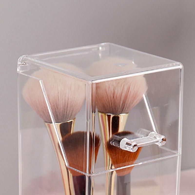 Pearl Clear Acrylic Cosmetic Organizer Makeup Brush Container Storage Box Holder Lipstick Storage Container Pencil Clear Box