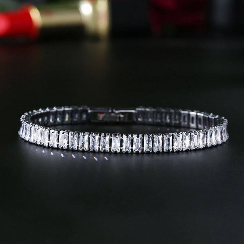 luxury princess 925 sterling silver bracelet bangle for women anniversary jewelry moonso S5776