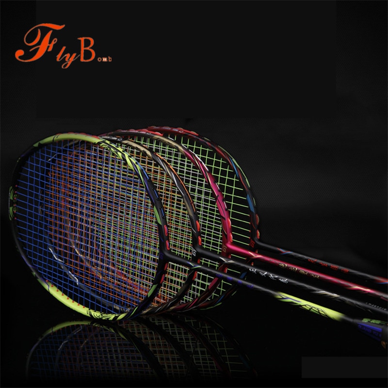 High Rigidity Badminton Racket Full Carbon 4U Defense Type Damping Amateur Entertainment Racquet Single Adult Racket Q1012CME