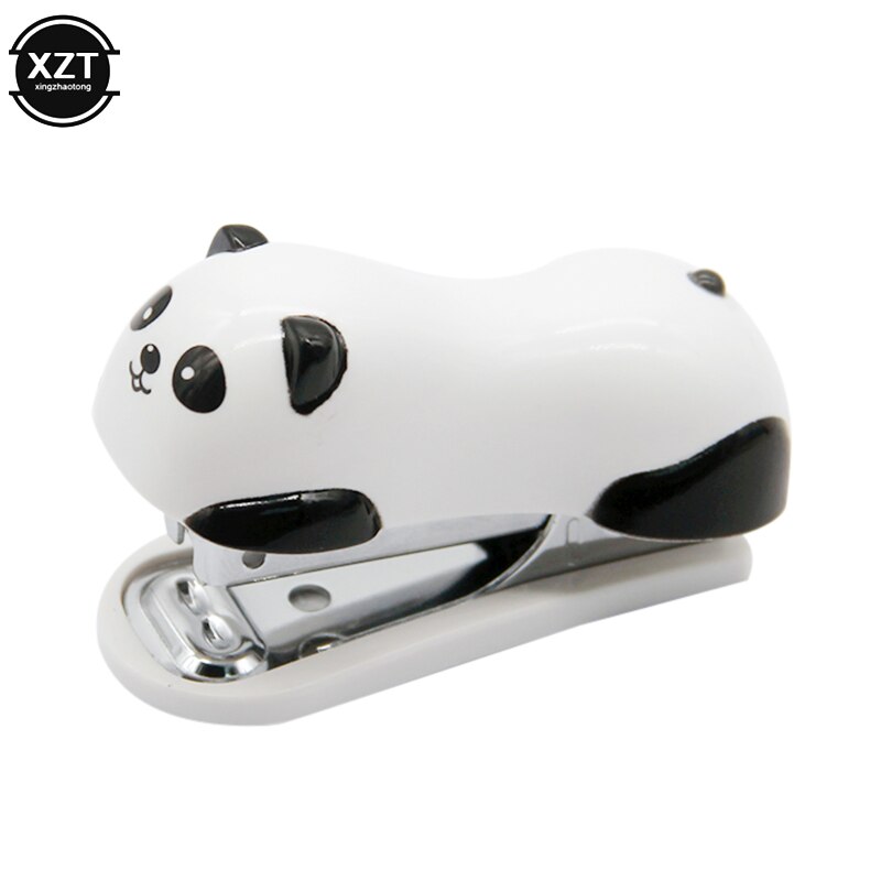 Mini Panda No.10 Adaptive Stapler Set cartoon Office And learning Supplies Stationery Stapler: Default Title