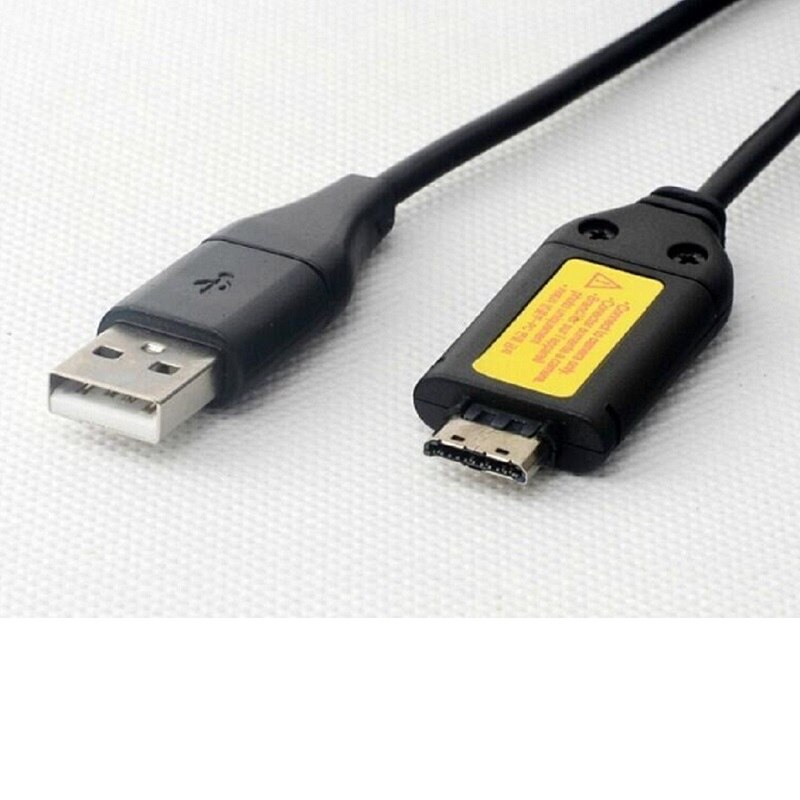Zwart 2 In 1 USB 2.0 Gegevens Charger Adapter Connector Lood kabel Sync Cord Line Voor Samsung Camera PL150 ST200 ST600 ST700 WB210