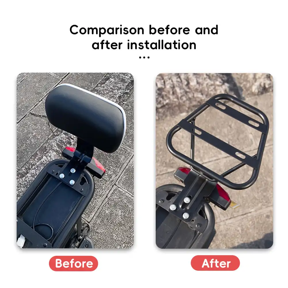 Motorbagagerekken Elektrische fiets Achterbagagerek Ride Carrier Houder Plank Motor Achterbagagebox Vervangingsrek