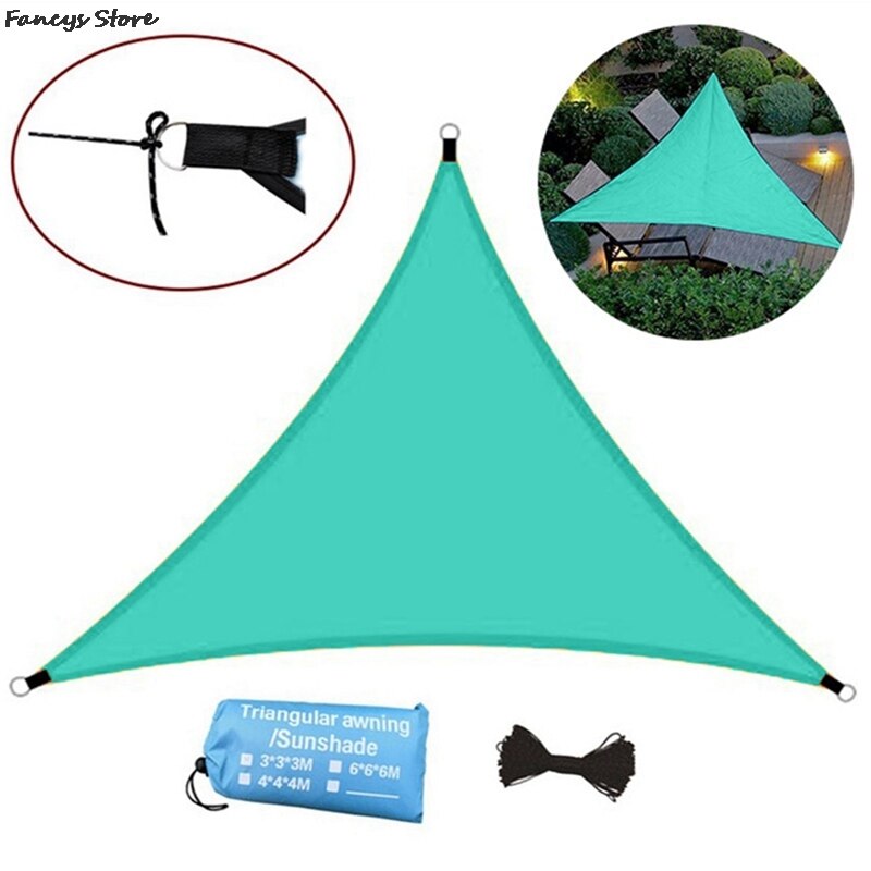 3M Triangle Sun Shade Sail Canopy For Block Sun Shelter For Outdoor Facility Activities Backyard Awning Swimming Pool Villa: DGR