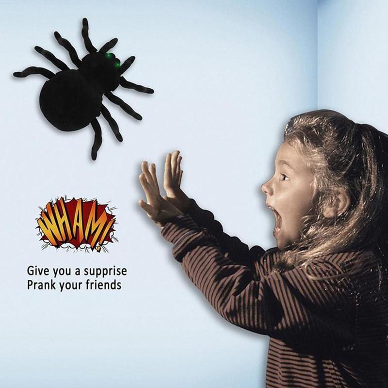 Escalade araignée télécommande jouets infrarouge RC tarantule tour enfant araignée amusant effrayant Simulation blague Halloween effrayant O8E2