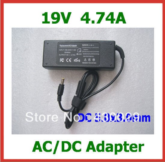 Carregador do portátil da fonte de alimentação da c.a. do adaptador 19v 4.74a 90w dc 5.0x3.0mm para hp com cabo ca de alta qualidade