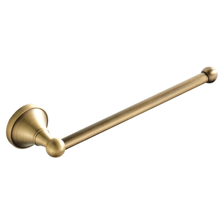 Donkergrijze handdoekhouder van messing, wandmontage, badkamer handdoekring, plank, keuken wc, lange papierrolhouder, grijs 29cm: Bronzen