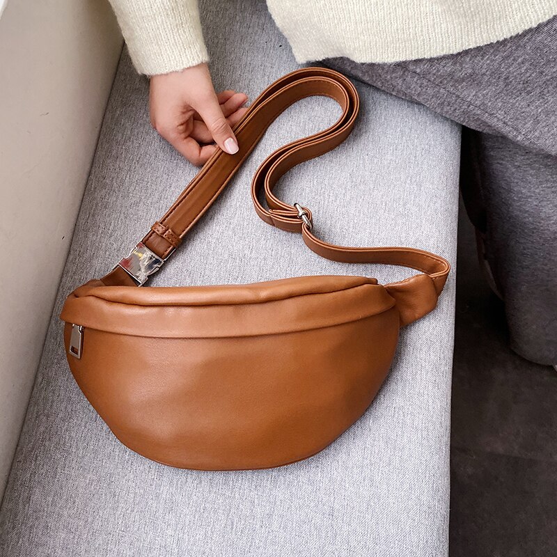 Casual Taille Tas Toevallige Vrouwen Borst Bag Schoudertassen Vrouwelijke Pu Lederen Riem Zakken Vrouwelijke Bolso Fanny Pack