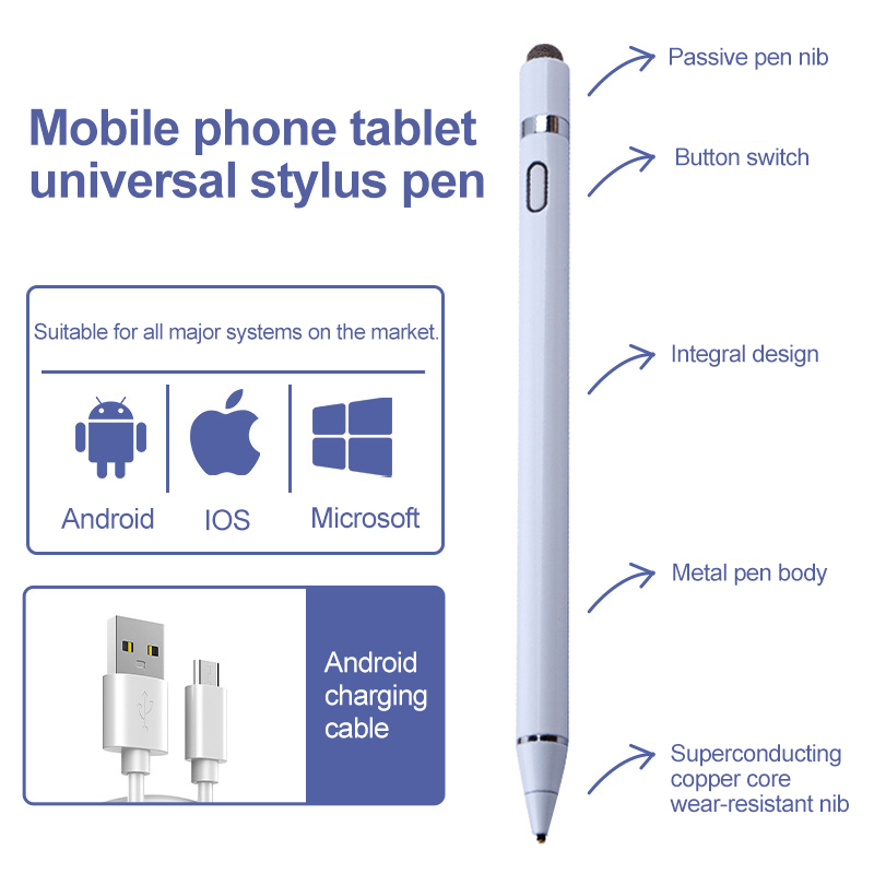 Touch Bleistift Für Handy Zubehör Stylus Für android Universal Kapazitiven Bleistift Stylus Stift Für Tablet Stylus Für Xiaomi: YELLOW