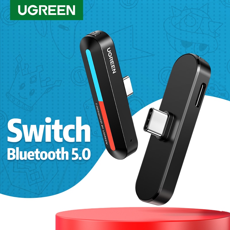Ugreen Schakelaar Usb C Bluetooth 5.0 Audio Zender Draadloze Lage Latency Adapter, 18W Snelle Lading, voor Nintendo Schakelaar Ontvanger