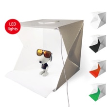 Ringlichtbak opvouwbare draagbare fotostudio box fotografie softbox lichtbak voor telefoon dslr camera opnamen met 6 achtergronden