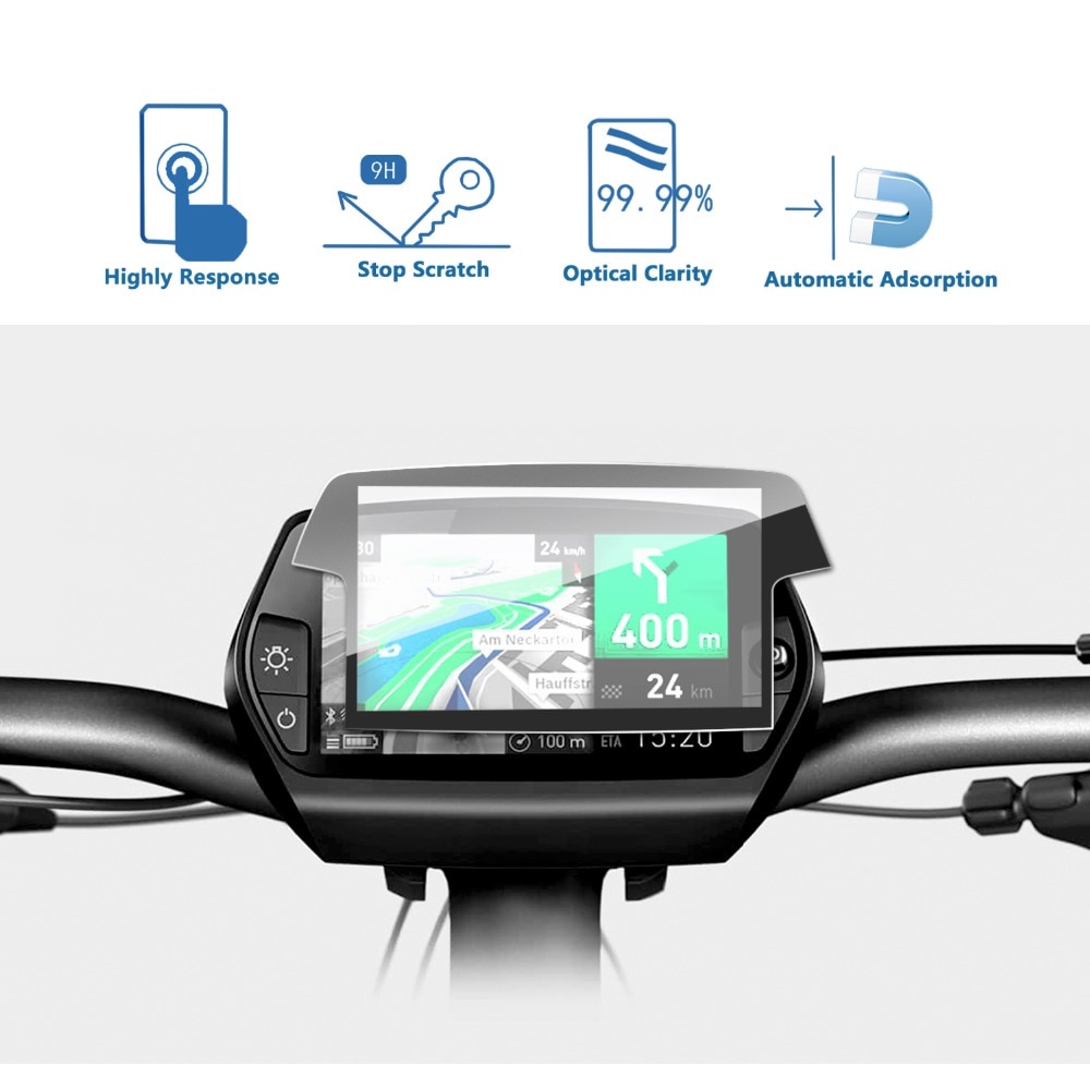 Ruiya Gehard Glas Screen Protector Voor Bosch Nyon Fiets Navigatie Display Anti-Scratch & Anti-Slijtage Bescherming Accessoires