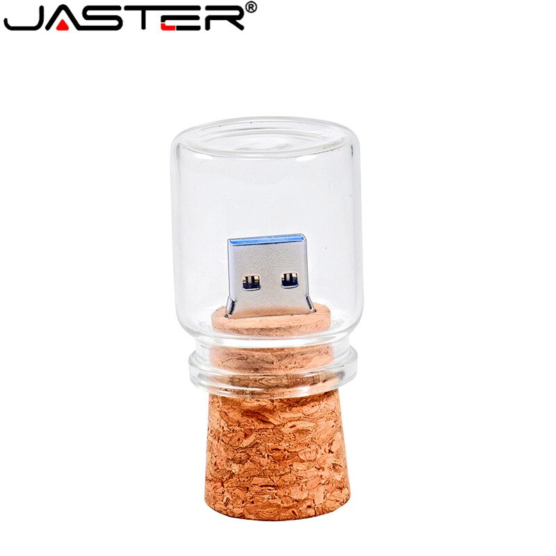 JASTER Stylish Drift bottle + cork USB flash drive USB 2.0 4GB 8GB 16GB 32GB 64GB Photography Memory storage U disk