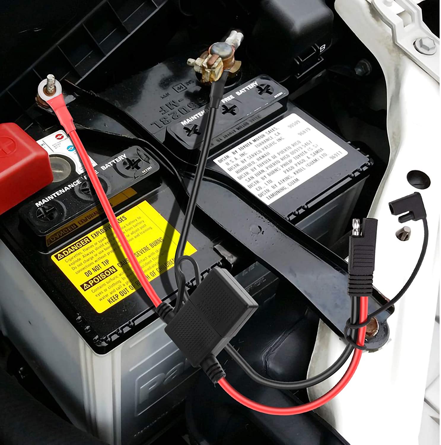 Voor BMW motorfiets aansluitkabel acculader SAE-stekker A 3 voor het opladen van apparaten, verwarming en batterijbeheer  201355758