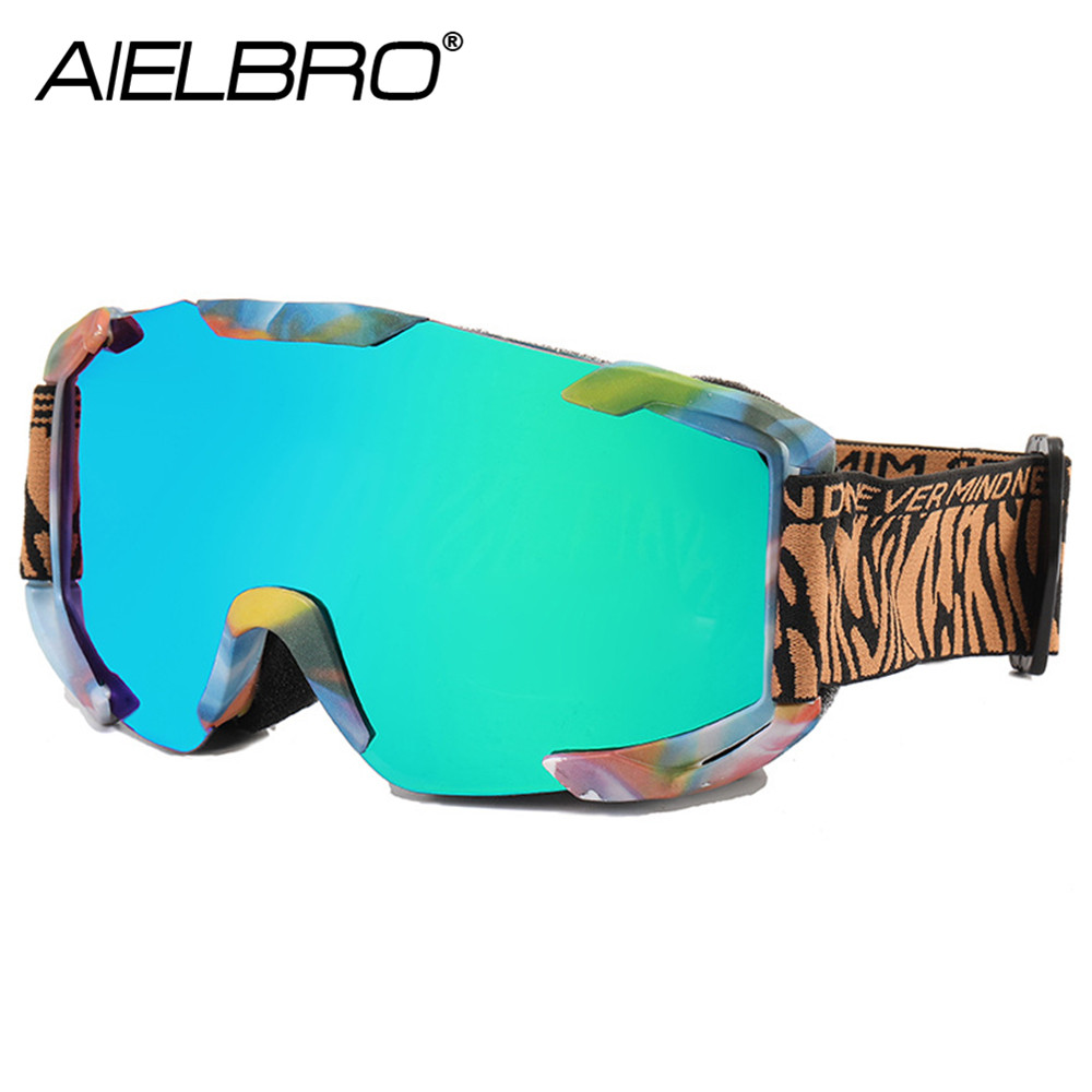 BOLLFO Occhiali Da Sole Sportivi Antivento Per Sci E Snowboard – Lenti PC UV400, Impugnatura Regolabile