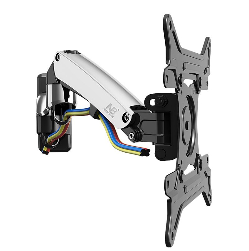 NB F200 Gas Spring 30-40 inch LED TV Wall Mount Monitor Holder Ergonomical Mount Max.VESA 200*200mm Loading 5~10kgs Silver