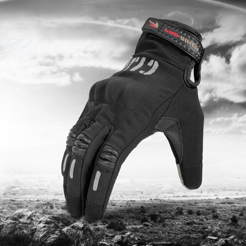 Motorcycle Gloves Touch Screen Waterproof Gloves Motorcycle Men Cycling Protective Warm Anti-Slip Motorbike Riding Gloves