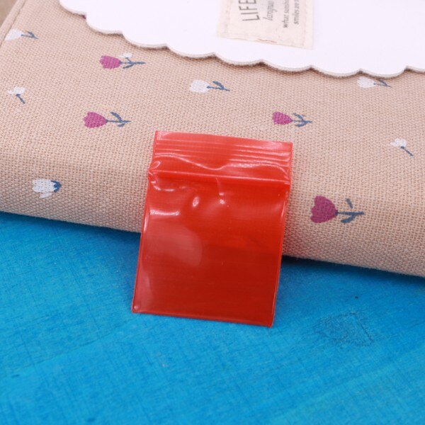 100 stuks/partij transparante pe-zakjes sieradenzakjes 4 x 6 & 5 x 6 & 5 x 7cm plastic zakjes voor oorbellen, snoep en display: Rood / 57cm