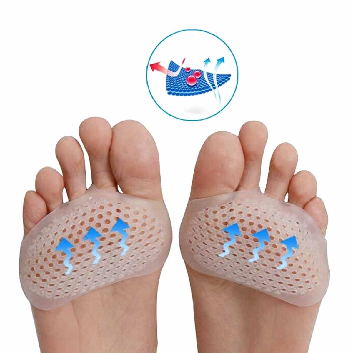 1 Paar Teen Pads Zachte Siliconen Gel Shock Anti Voorvoet Pad Teen Separator Metatarsal Correctie Voetverzorging Schoenen Kussen