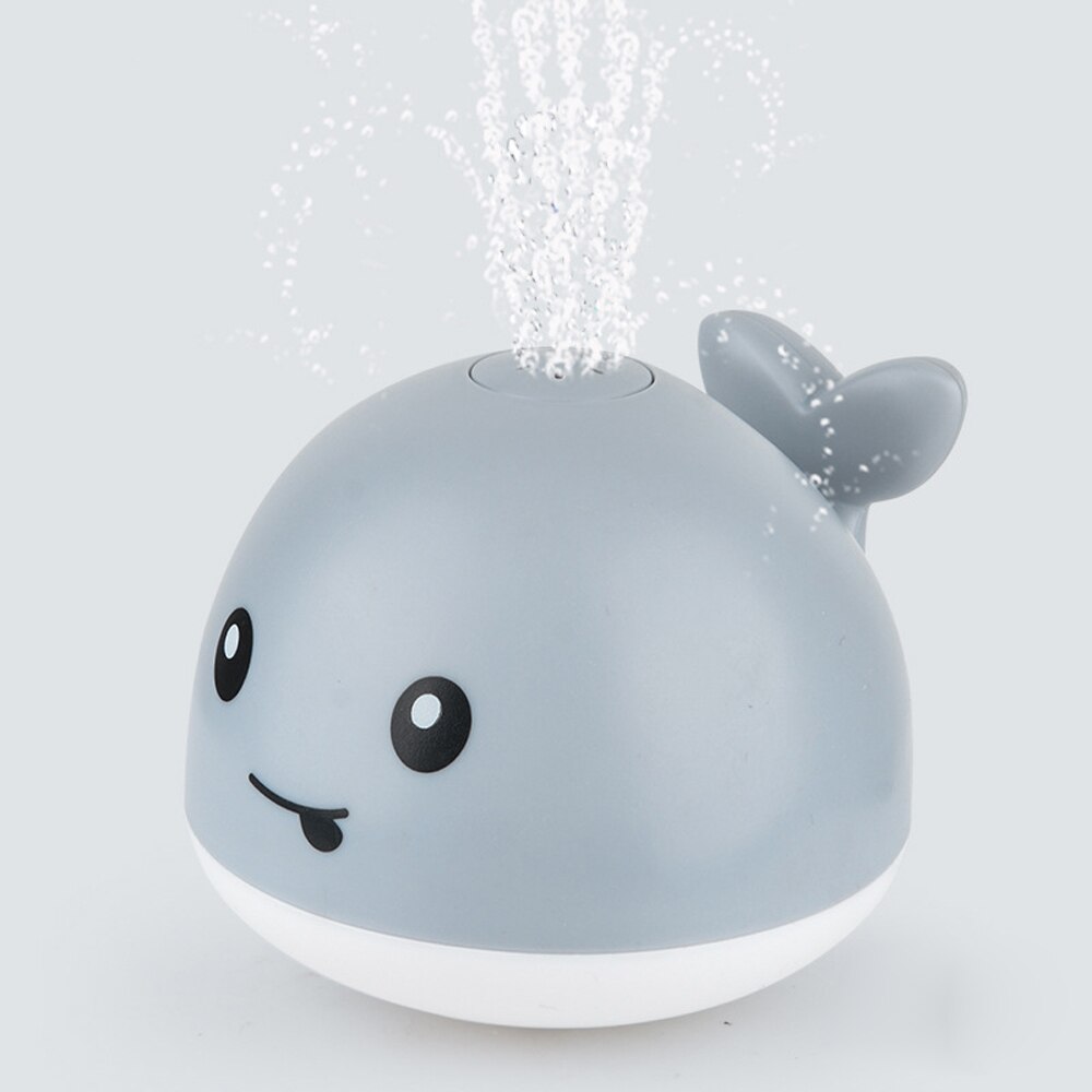 Giocattoli Da Bagno bambino Doccia Acqua Gioco Whale Spray Divertimento HA CONDOTTO LA Luce Sfera Musicale Vasca Per Bambini Bagno Impermeabile Giocattoli Da Bagno per regalo dei bambini: Gray Whale