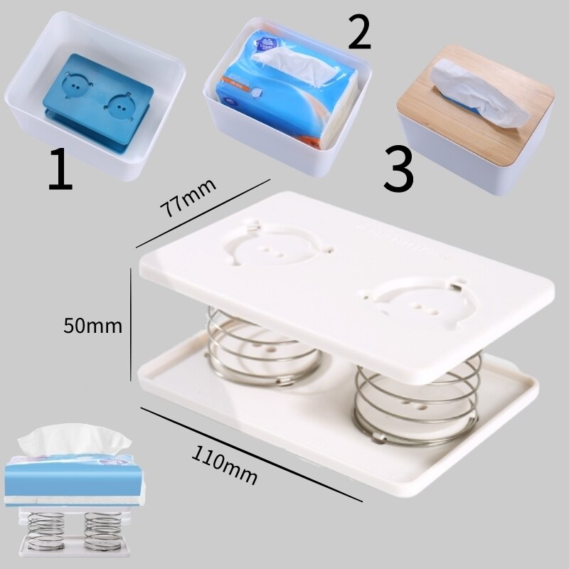 Frühling Schublade Boden Halterung Automatische Hebe Gewebe Kasten Innere Unterstützung Auto Wohnzimmer Familie Schlafzimmer Wc Papier Schublade