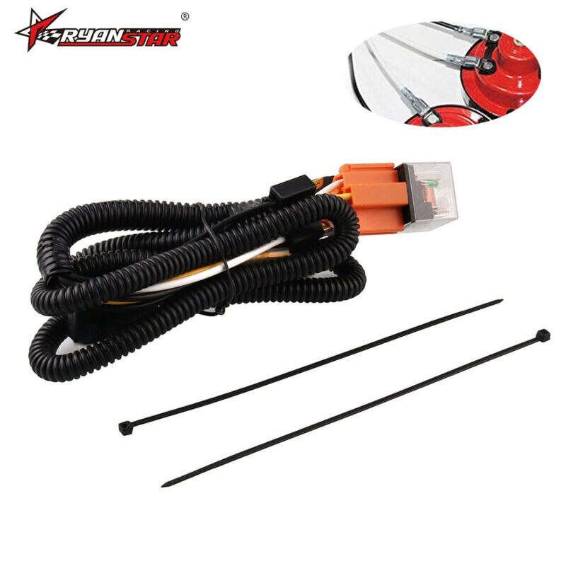 12V Horn Wiring Harness Relay Kit For Car Truck Grille Mounting Blast Tone Horn