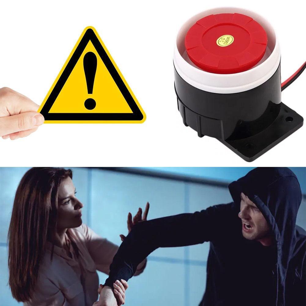 Loud Indoor Siren 120dB Alarm Horn Wired Durable Alarm For Home Security DC 12V Family House Safety Supplies Accessories