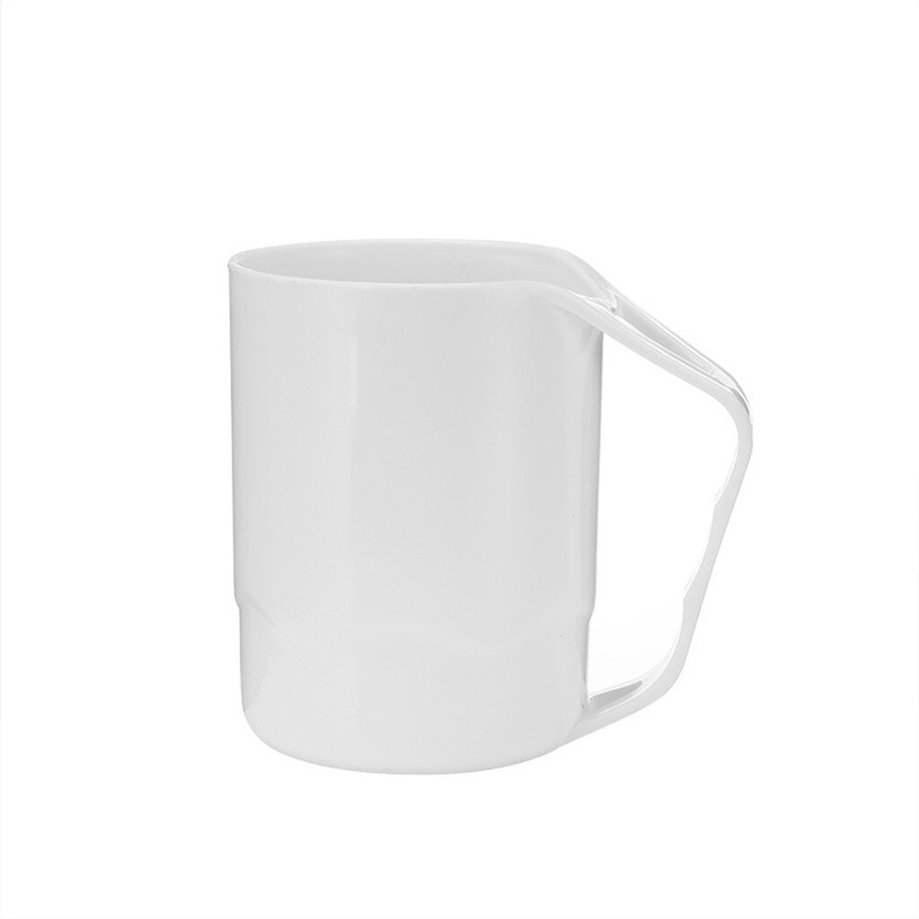 Simpelt stribet krus hvede straw mate kop børste tænder kop plast kop badeværelse  a702: W h