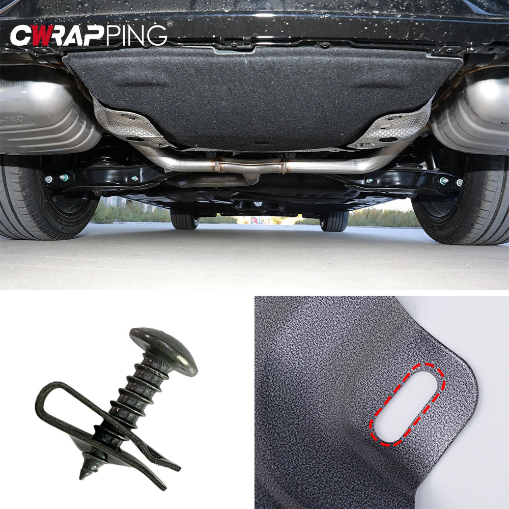 Clip de sujeción para coche, , herramienta de Clip de tornillo de Metal tipo U para bandeja inferior de motor, protector contra salpicaduras, tornillo de parachoques, accesorios para coche