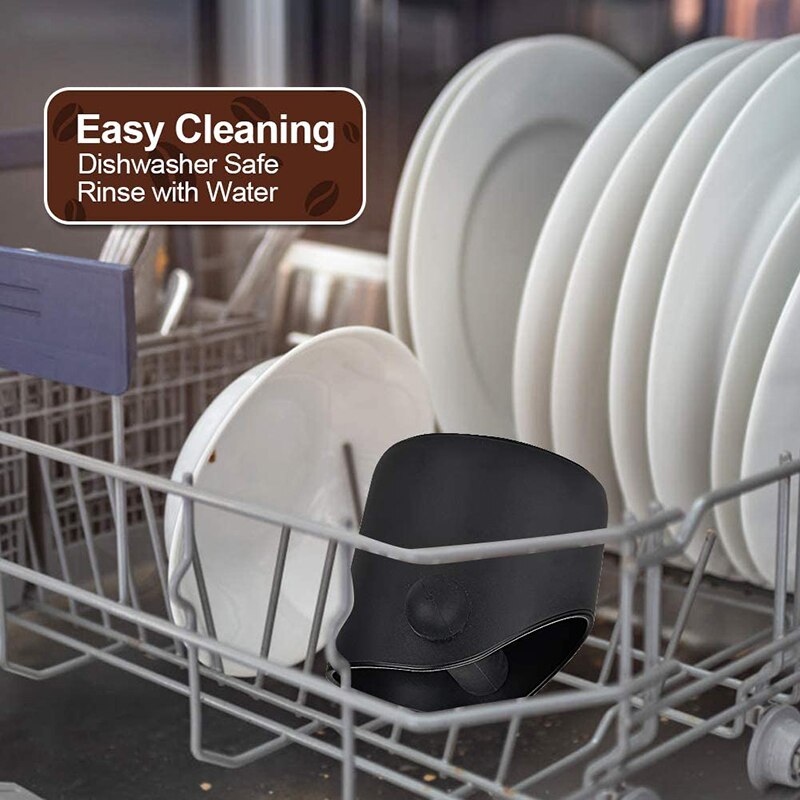 ABS Shock-absorbent Espresso Knock Box Anti Slip Coffee Grind Dump Bin Waste Bin with Detachable Knock Bar For Barista