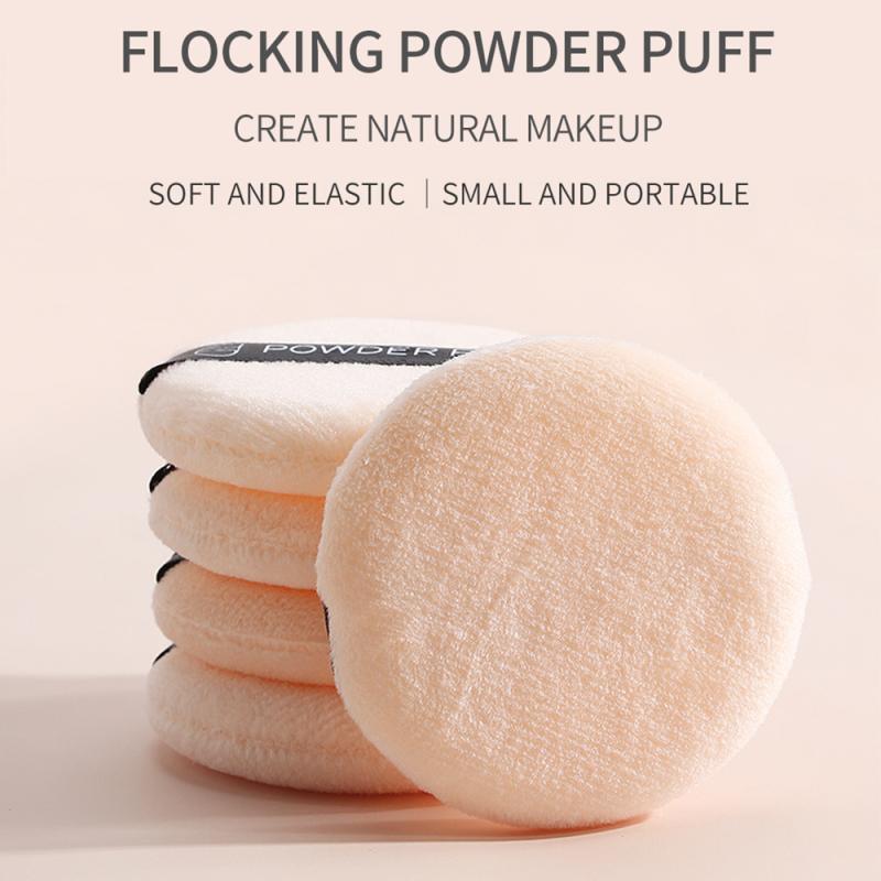 5Pcs Round Shape Puff Facial Face Body Powder Foundation Puff Soft Cosmetic Puff Makeup Sponge Cosmetic Puff TSLM2